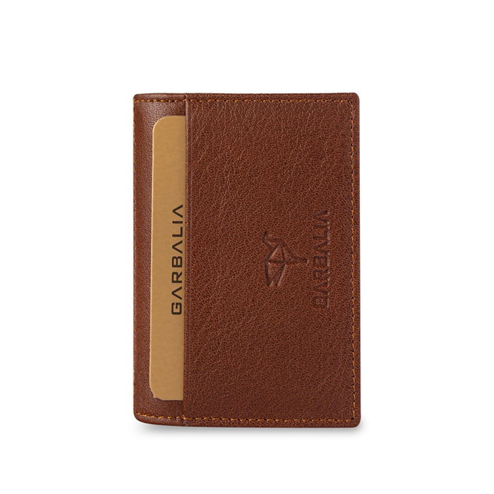 Zoozie Bags Vera Cartera para Hombre en Piel Auténtica Color Tostado 9.8x2x6.8 cm